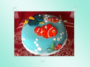 Детский торт рыбка Немо